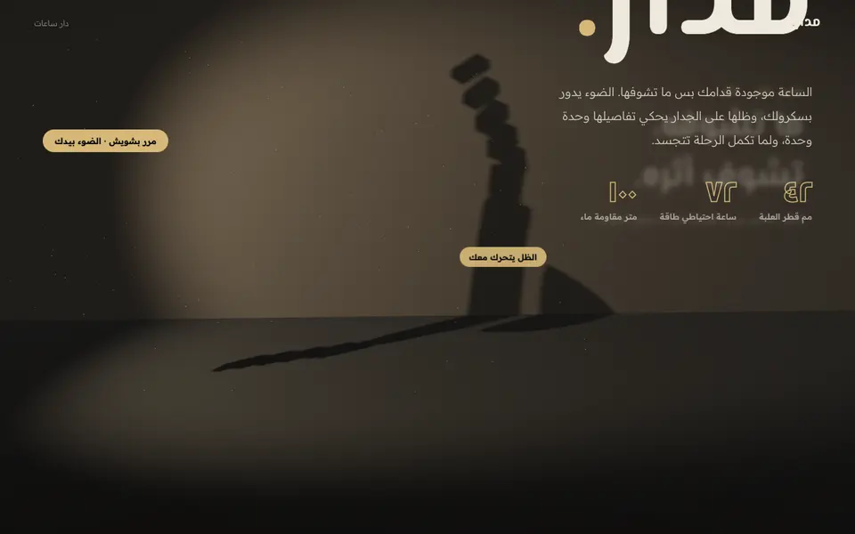 لقطة من تجربة مدار
